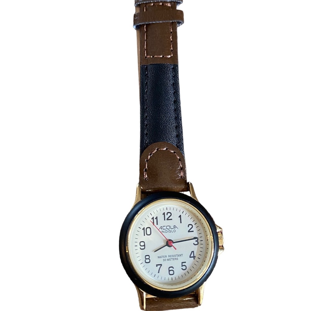 Acqua indiglo water resistant watch